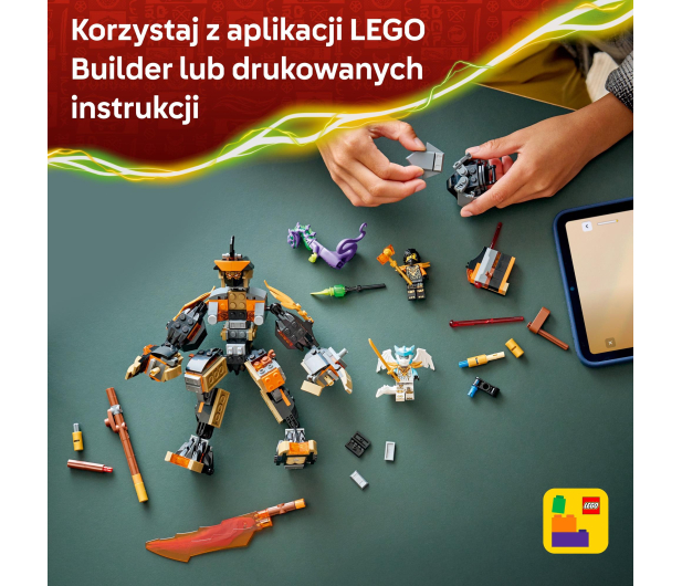 LEGO NINJAGO 71854 Mech specjalny Cole’a i Zane w smoczej zbroi - 1473537 - zdjęcie 15